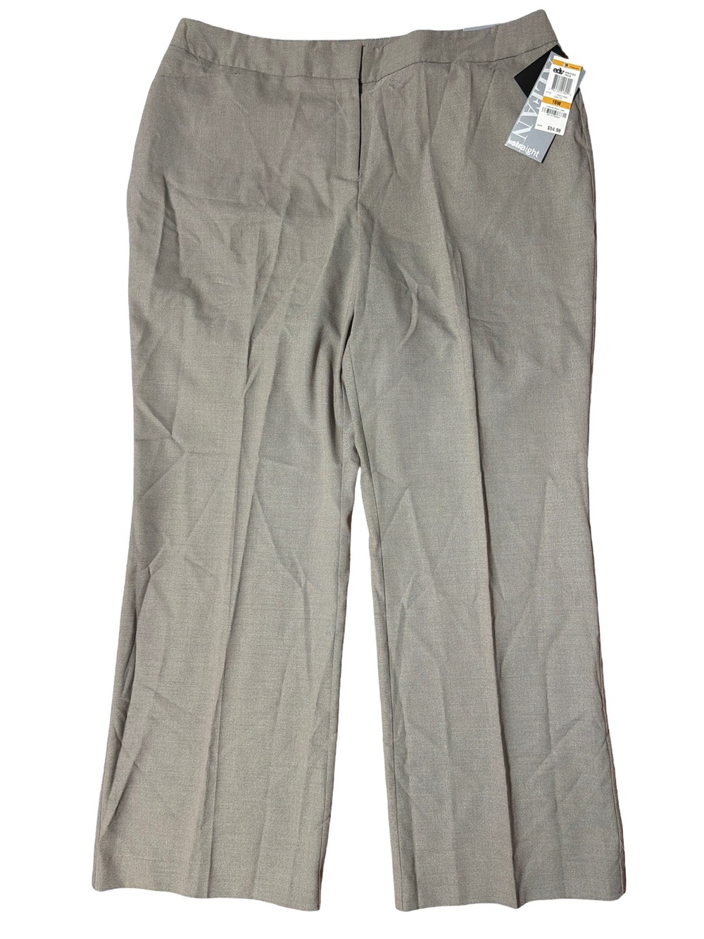 Alfani Women Straight Leg Pants Light Taupe Size 16W